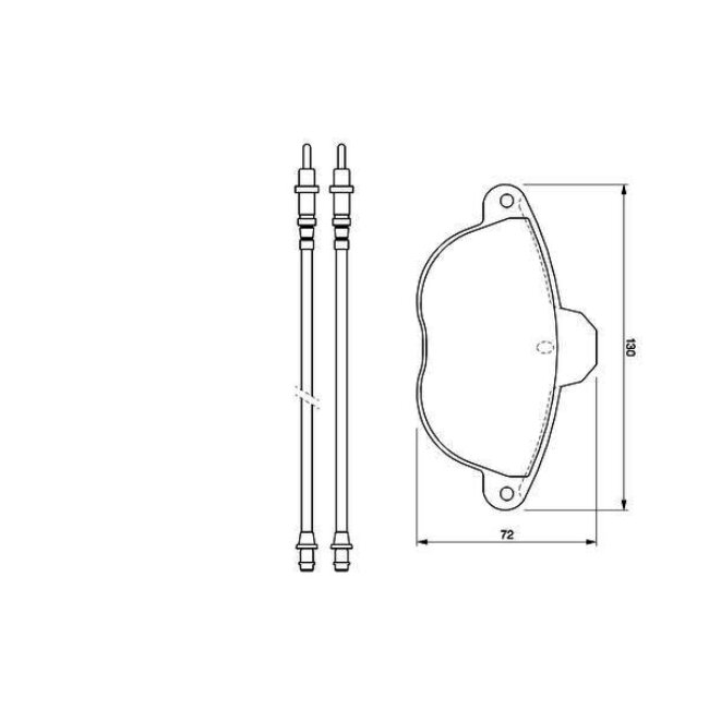 4 Plaquettes De Frein Bosch 0986424473