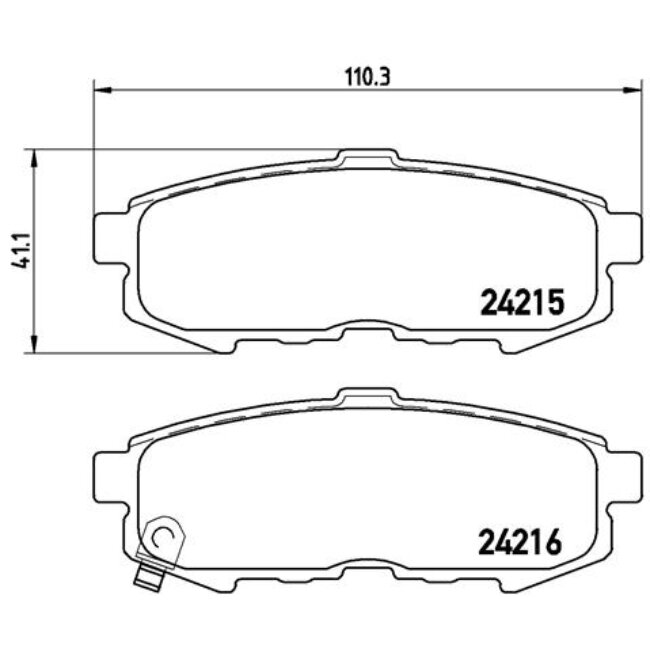 4 Plaquettes De Frein Brembo P49042