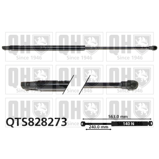 Vérin De Vitre Arrière Quinton Hazell Qts828273