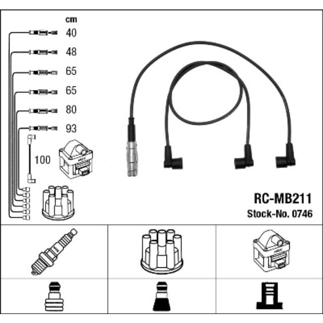 Faisceau D'allumage Ngk Rc-mb211