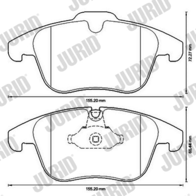 4 Plaquettes De Frein Jurid 573311jc
