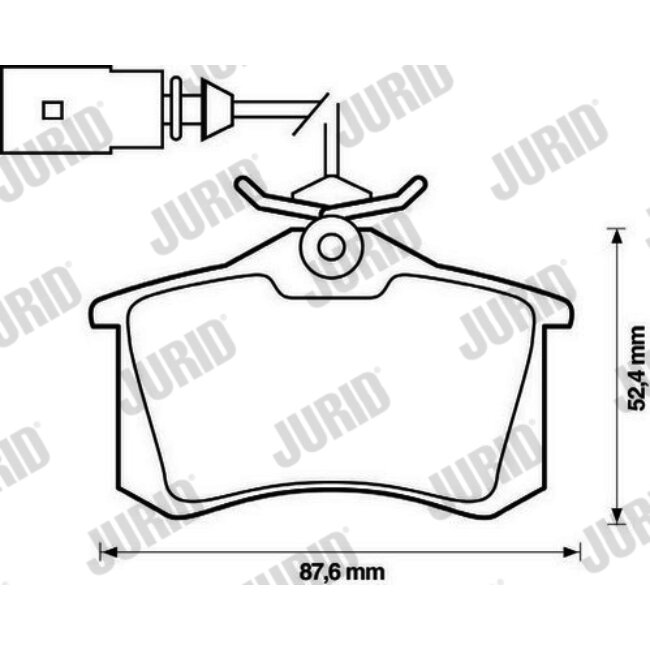 4 Plaquettes De Frein Jurid 573065jc