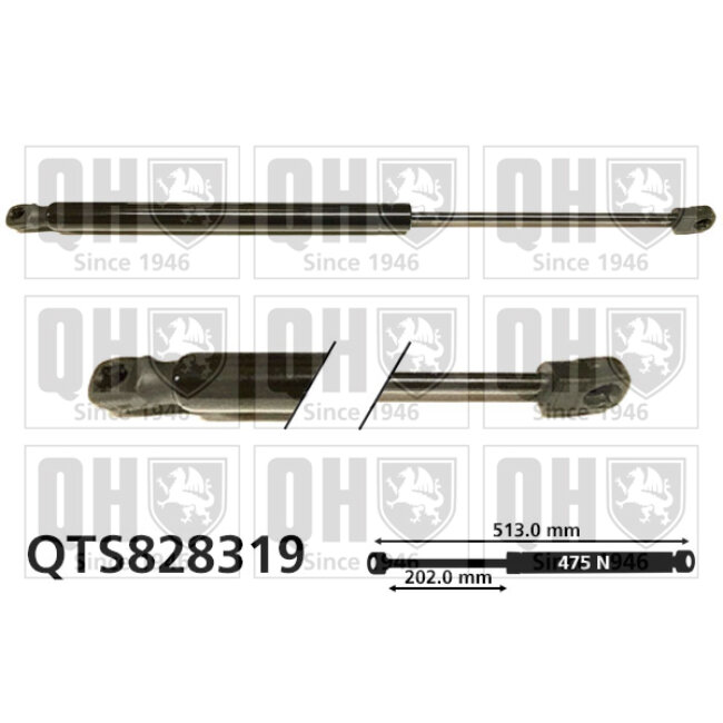 Vérin De Coffre Quinton Hazell Qts828319