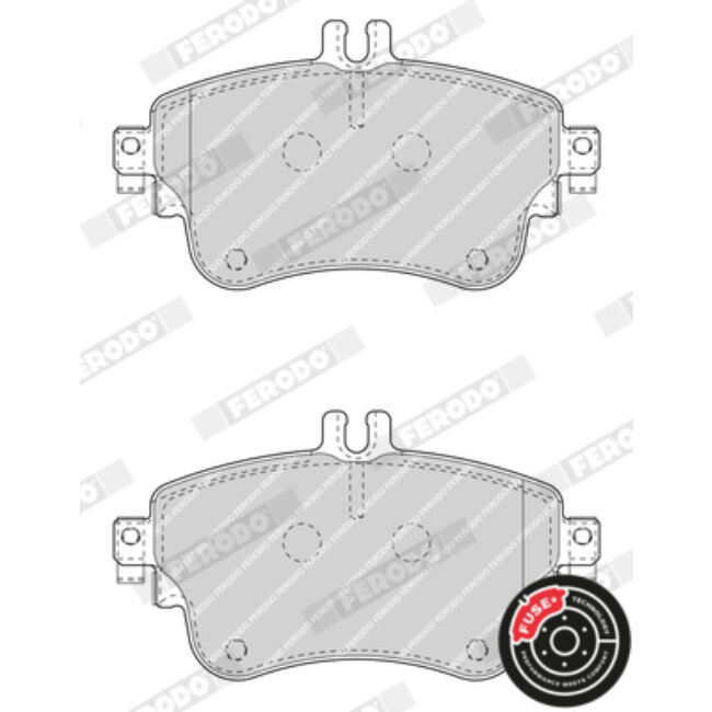 4 Plaquettes De Frein Ferodo Fdb4428
