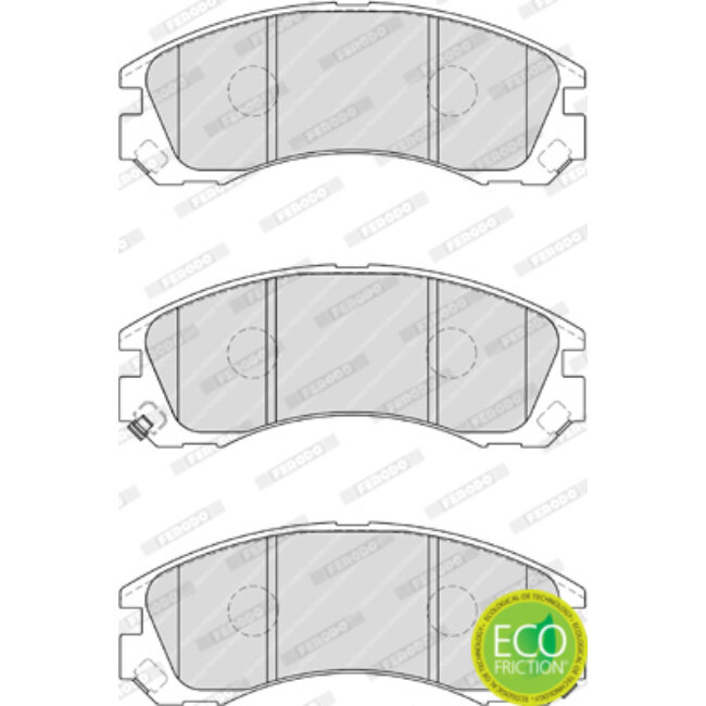 4 Plaquettes De Frein Ferodo Fdb1993
