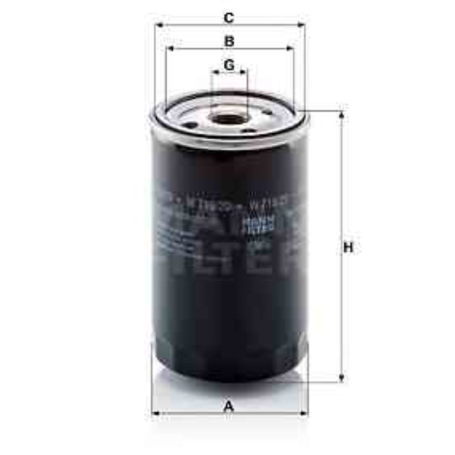 Filtre À Huile Mann-filter W719/29