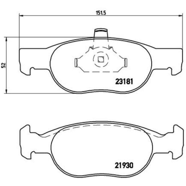 4 Plaquettes De Frein Brembo P23125