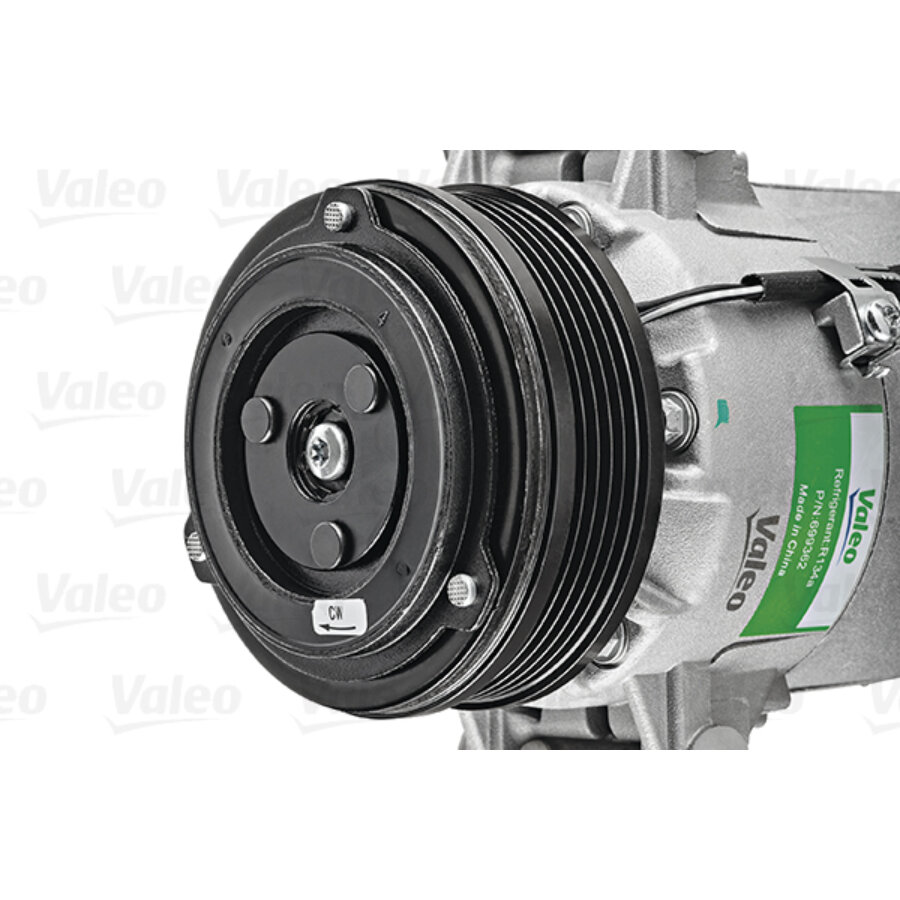 Compresseur De Climatisation VALEO 690204 - Neuf, 6 Pistes, Pour R134a, Huile PAG 46, Nombreuses Références OE