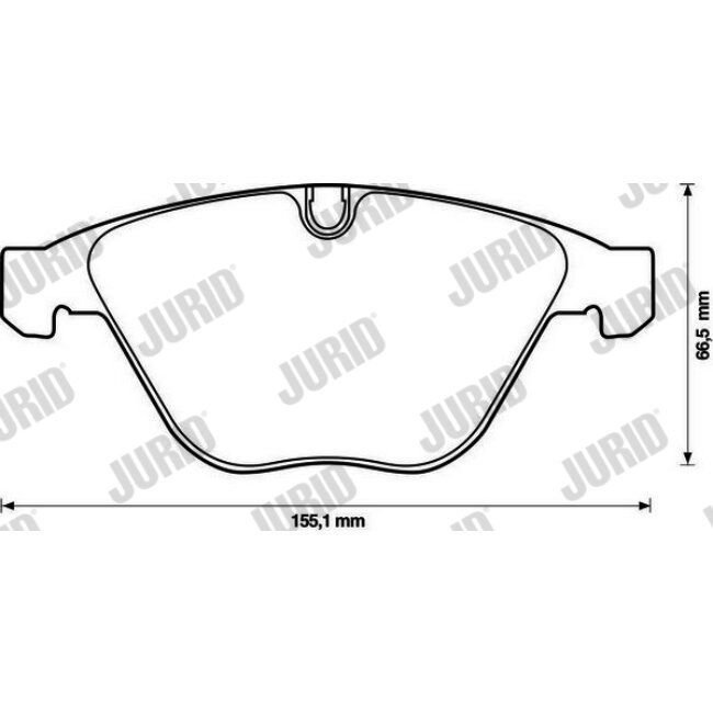 4 Plaquettes De Frein Jurid 571990jc