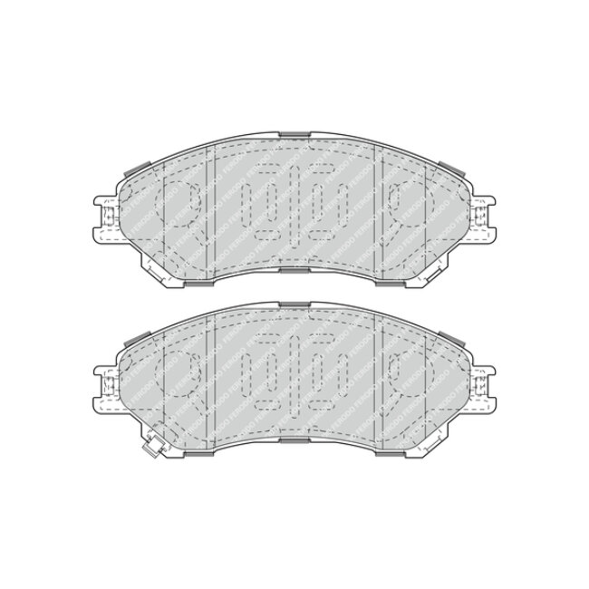 4 Plaquettes De Frein Ferodo Fdb4884