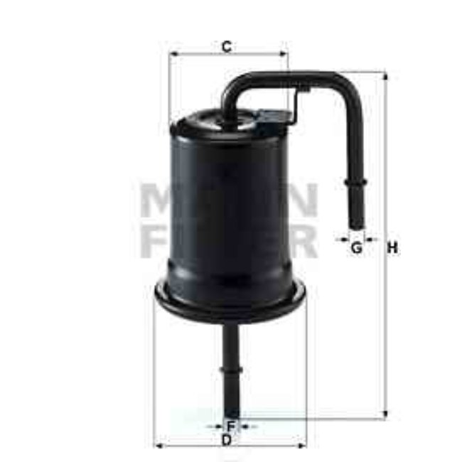 Filtre À Carburant Mann-filter Wk614/45