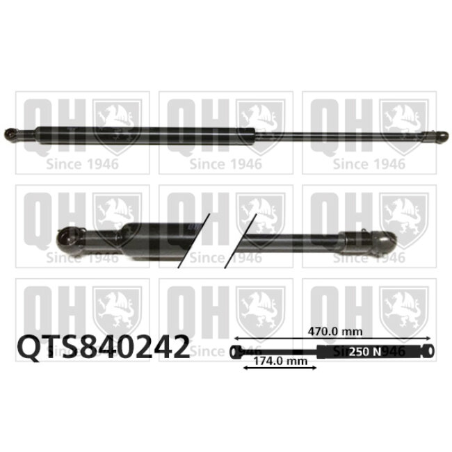 Vérin De Coffre Quinton Hazell Qts840242