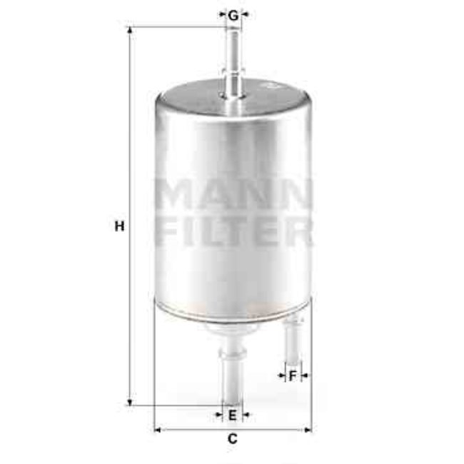 Filtre À Carburant Mann-filter Wk720/4