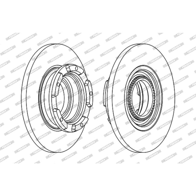 2 Disques De Frein Ferodo Ddf2472