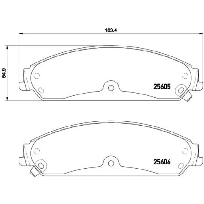 4 Plaquettes De Frein Brembo P23149