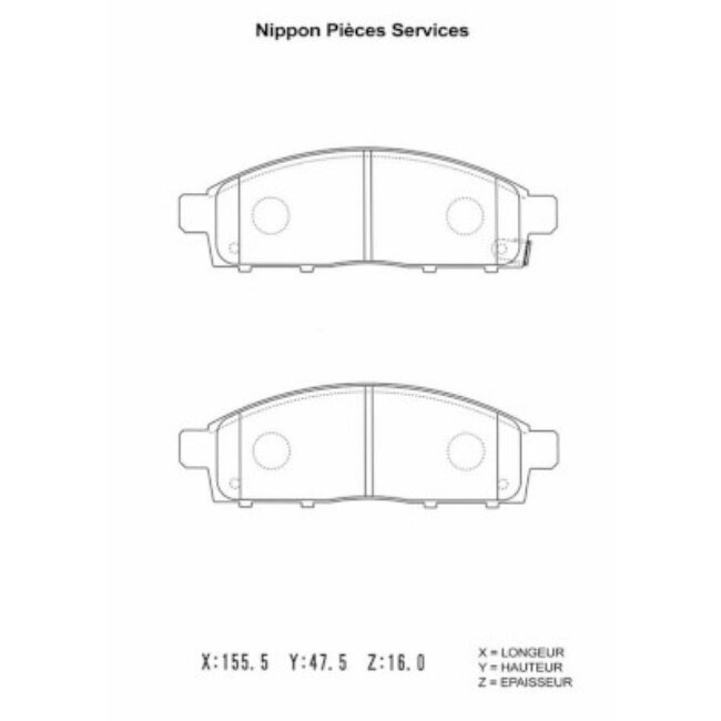 4 Plaquettes De Frein Nps M360i17