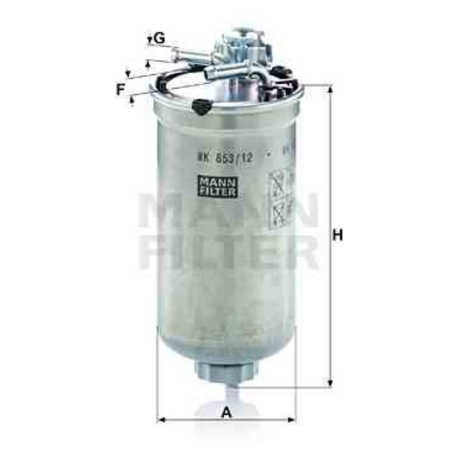 Filtre À Carburant Mann-filter Wk853/12
