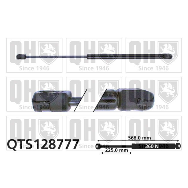 Vérin De Coffre Quinton Hazell Qts128777