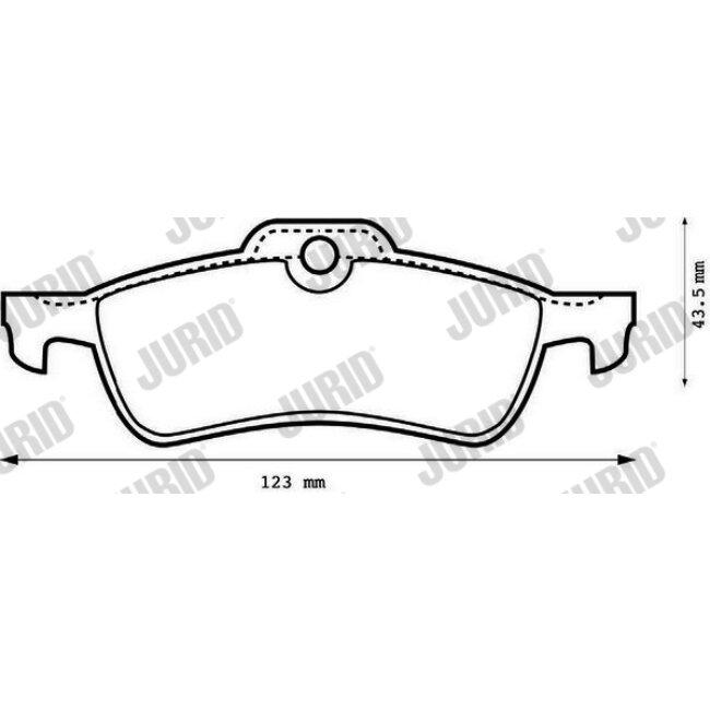 4 Plaquettes De Frein Jurid 573056jc