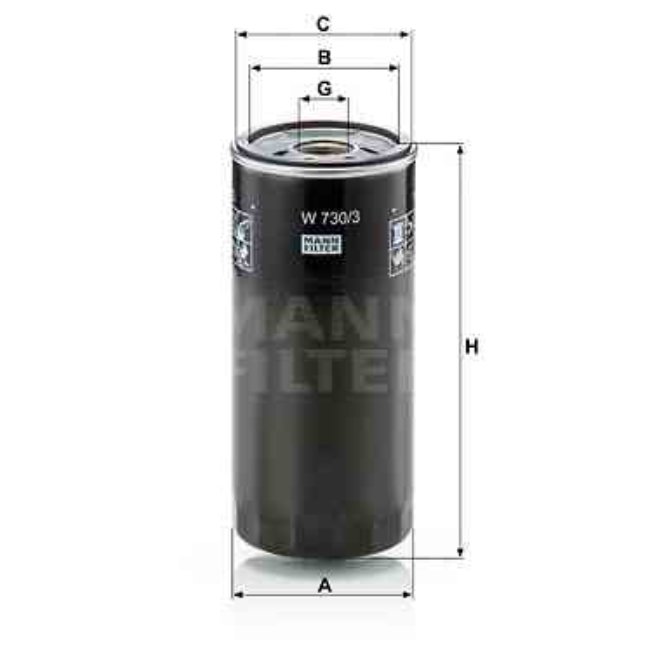 Filtre À Huile Mann-filter W730/3