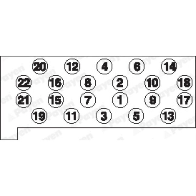 Jeu De Vis De Culasse Payen Hbs046