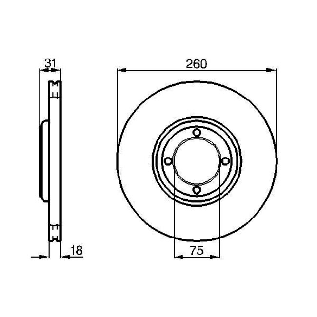 2 Disques De Frein Bosch 0986478522