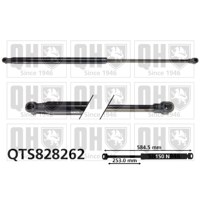 Vérin De Vitre Arrière Quinton Hazell Qts828262