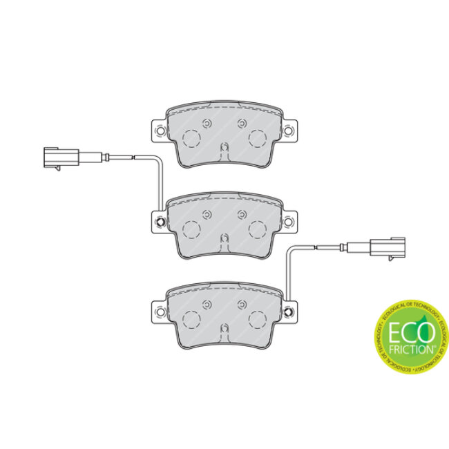 4 Plaquettes De Frein Ferodo Fdb4325