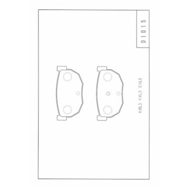 4 Plaquettes De Frein Nps N361n23