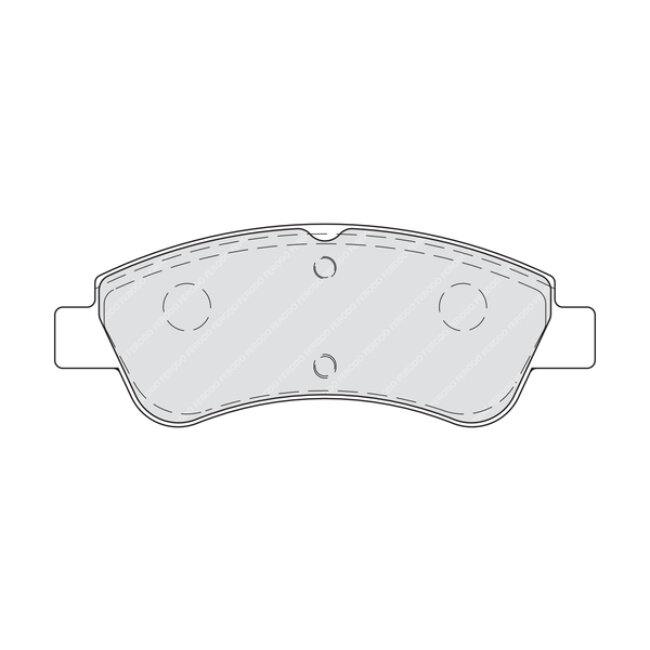 4 Plaquettes De Frein Ferodo Fdb5025