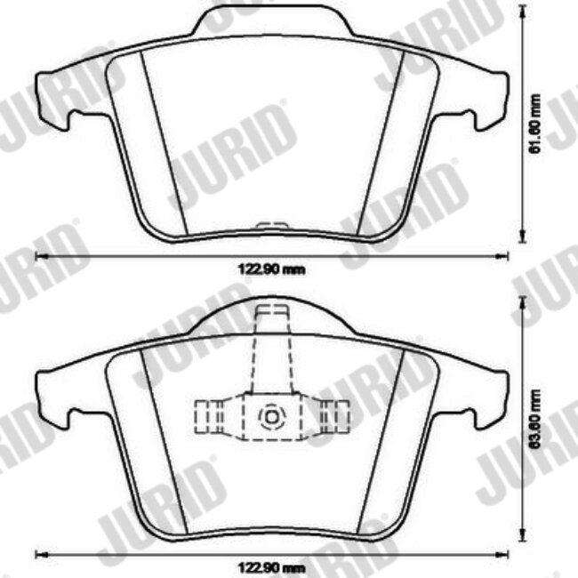 4 Plaquettes De Frein Jurid 573236jc
