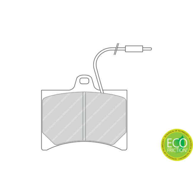 4 Plaquettes De Frein Ferodo Fdb253