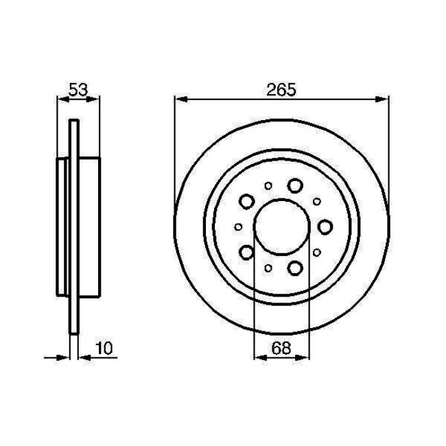 2 Disques De Frein Bosch 0986478042
