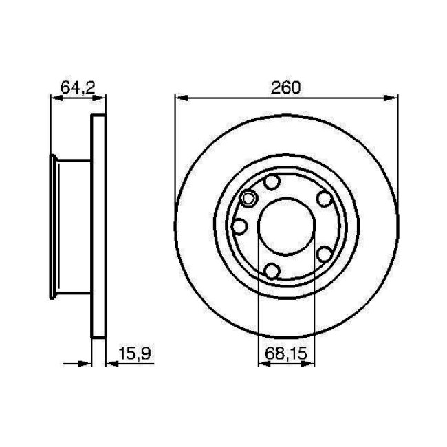 2 Disques De Frein Bosch 0986478547