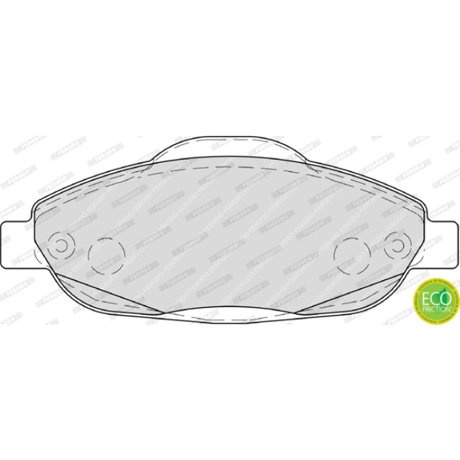 4 Plaquettes De Frein Ferodo Fdb4003