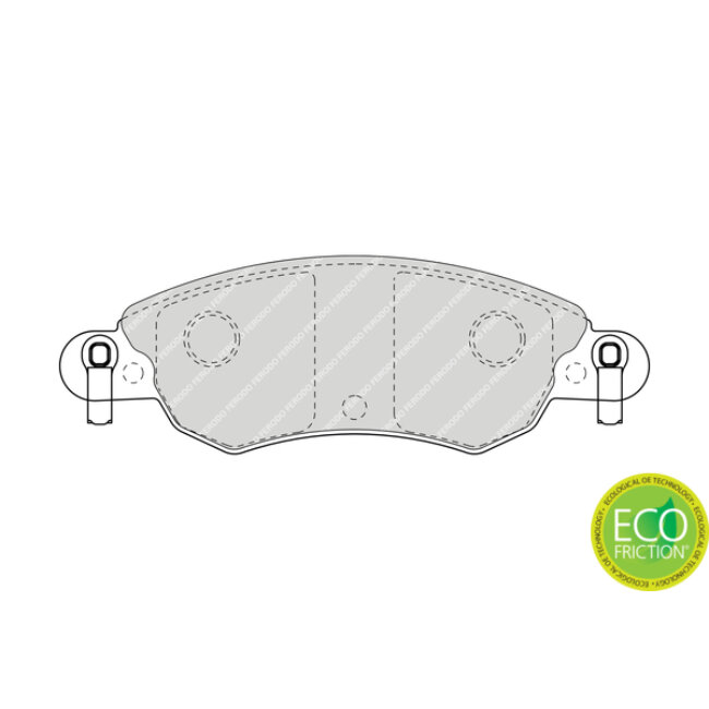 4 Plaquettes De Frein Ferodo Fdb1410
