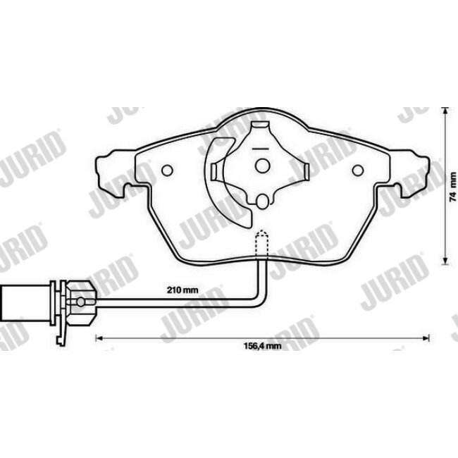 4 Plaquettes De Frein Jurid 573037jc