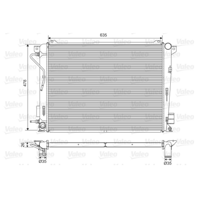 Radiateur De Refroidissement Valeo 701600