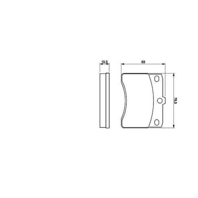 4 Plaquettes De Frein Bosch 0986424099