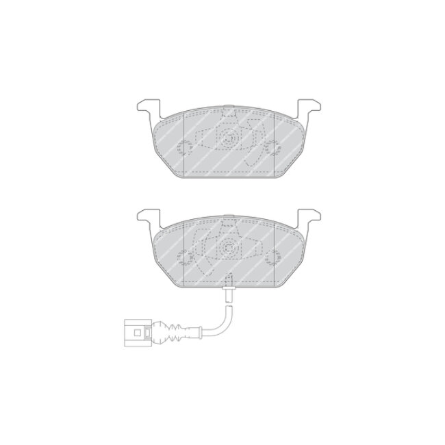 4 Plaquettes De Frein Ferodo Fdb4454