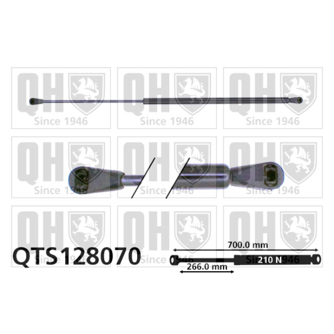 Vérin De Coffre Quinton Hazell Qts128070