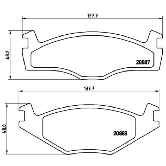 4 Plaquettes De Frein Brembo P85005