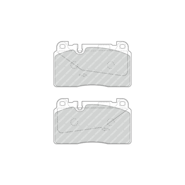 4 Plaquettes De Frein Ferodo Fdb4908