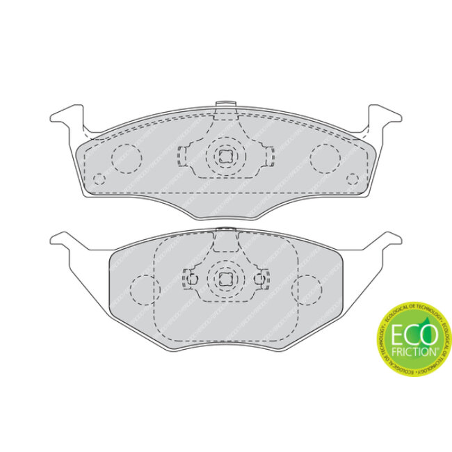 4 Plaquettes De Frein Ferodo Fdb1517