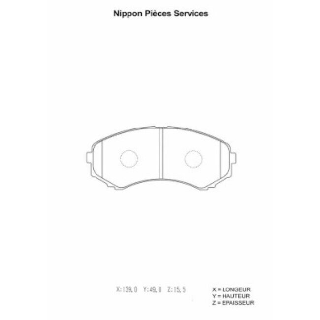 4 Plaquettes De Frein Nps M360a13
