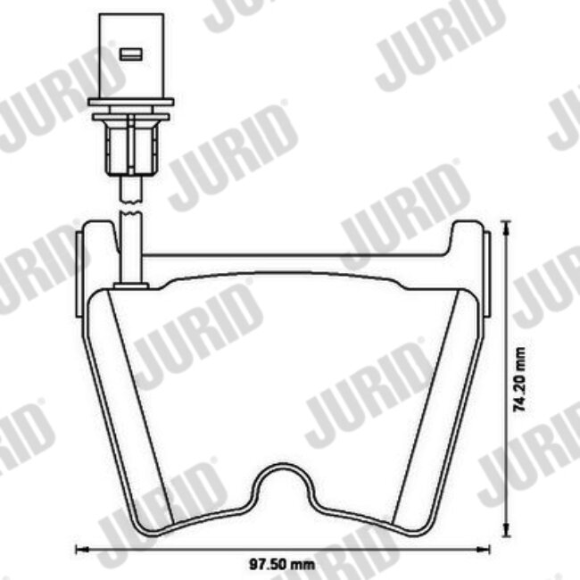 4 Plaquettes De Frein Jurid 573195jc