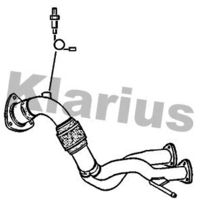 Tuyau Avant Pour Catalyseur Klarius 301858