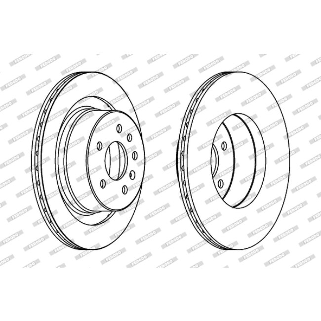 2 Disques De Frein Ferodo Ddf1604