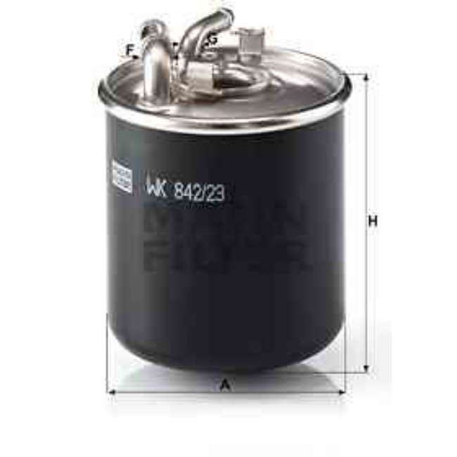 Filtre À Carburant Mann-filter Wk842/23x
