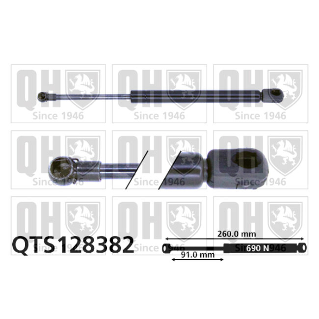 Vérin De Coffre Quinton Hazell Qts128382